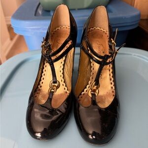 Juicy Couture Black Patent Leather Heels